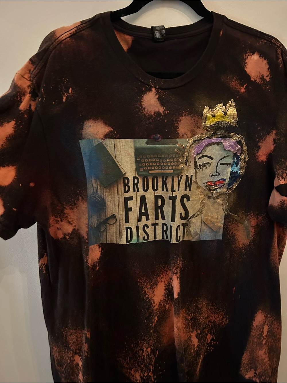 Hand Painted Brooklyn Farts District Graffiti Tee